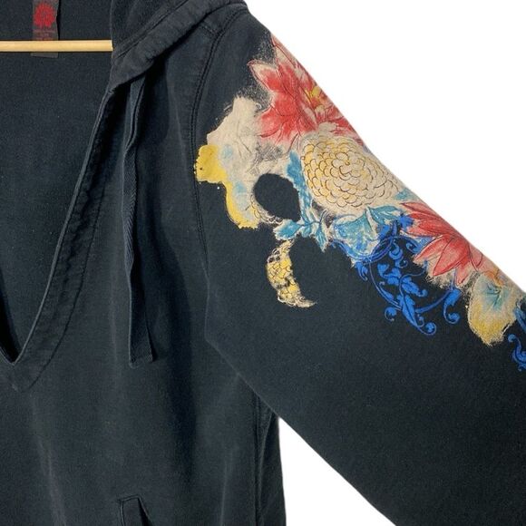 LUCKY BRAND Y2K Vintage Watercolor Floral Hoodie - Picture 6 of 13